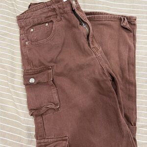 Princess Polly Chocolate Cargo Pants